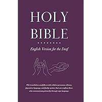 Holy Bible English Version for the Deaf Holy Bible English Version for the Deaf Paperback Kindle