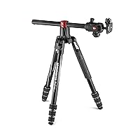 Manfrotto Befree GT XPRO Aluminium Camera Tripod, 496 Centre Ball Head, M-Lock System, 90 Degree Column, 200PL-PRO Plate, for DSLRs and CSC with Long Lenses, Macro Photography, MKBFRA4GTXP-BH