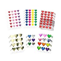 Hygloss Art Activity for Kids for Younger Children Preschool Make 35 Postcards with 18 Sheets of Heart Stickers, Assorted Colors