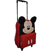 Ruz Mickey Mouse Kids' 14 Inch Rolling Backpack