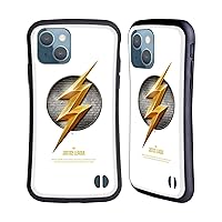 Head Case Designs Officially Licensed Justice League Movie The Flash Logos Hybrid Case Compatible with Apple iPhone 13