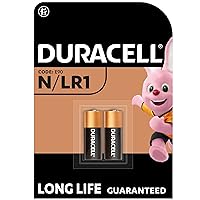 Duracell Specialty N Alkaline Battery 1.5 V Pack of 2 (E90/LR1) Designed for Use in Flashlights, Calculators and Bike Lights
