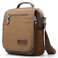 XINCADA Mens Bag Messenger Bag Canvas Shoulder Bags Travel Bag Man Purse Crossbody Bags for Work Business