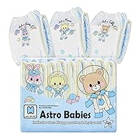 Littleforbig Printed Adult Brief Diapers 10 Pieces - Astro Babies (Medium 28