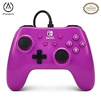 PowerA Wired Controller for Nintendo Switch - Grape Purple, Gamepad, Game controller, Wired controller, Officially licensed