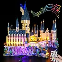 LED Light Kit for(Hogwart's Castle), Lighting Kit Compatible with Lego 71043 ( Only Led Light, Building Block Model not Included) (RC with Sounds)