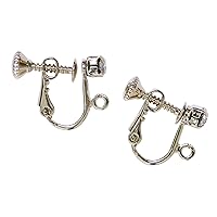 Sofia D-28-G Accessory Parts with Stones, Screw Spring Type, Gold