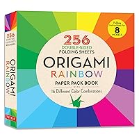Origami Rainbow Paper Pack Book: 256 Double-Sided Folding Sheets (Includes Instructions for 8 Models) Origami Rainbow Paper Pack Book: 256 Double-Sided Folding Sheets (Includes Instructions for 8 Models) Paperback