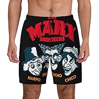 Marx Brothers Mens Casual Swim Trunks Board Shorts Surf Board Shorts Quick Dry with Mesh Lining Drawstring Swimsuit