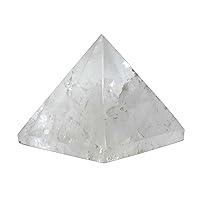 Clear Quartz Pyramid Energy Home Décor Natural Vastu Healing Crystal Reiki Chakra Stone 1.5-2 inch wt - 90-120gm