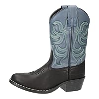 Smoky Mountain Boys Black/Blue Monterey Western Cowboy Boots, Black/Blue,10 M US Toddler