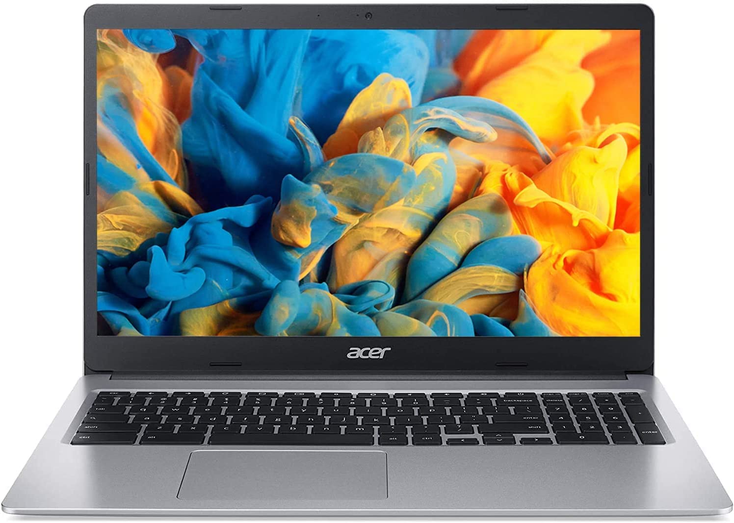 Acer 2022 15inch HD IPS Chromebook, Intel Dual-Core Celeron Processor Up to 2.55GHz, 4GB RAM, 64GB Storage, Super-Fast WiFi Up to 1300 Mbps, Chrome OS-(Renewed) (Dale Silver)