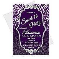 Sweet 16 Quinceanera Birthday Party Bokeh Glitter 4