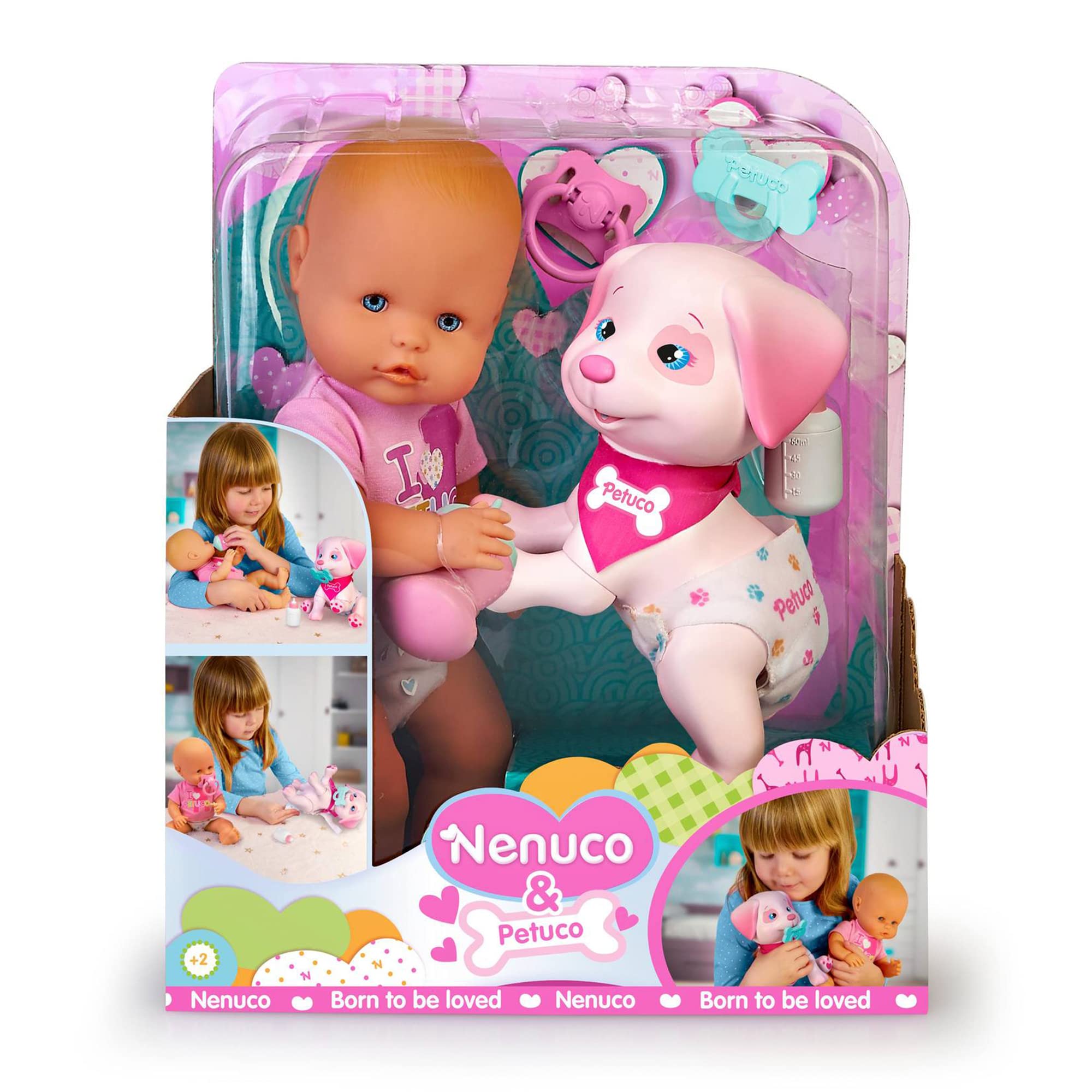 Nenuco & Petuco Baby Doll with Companion Puppy, Accessories for Baby and Puppy, 14