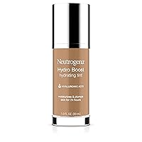 Hydro Boost Hydrating Tint with Hyaluronic Acid, Lightweight Water Gel Formula, Moisturizing, Oil-Free & Non-Comedogenic Liquid Foundation Makeup, 105 Caramel Color 1.0 fl. oz
