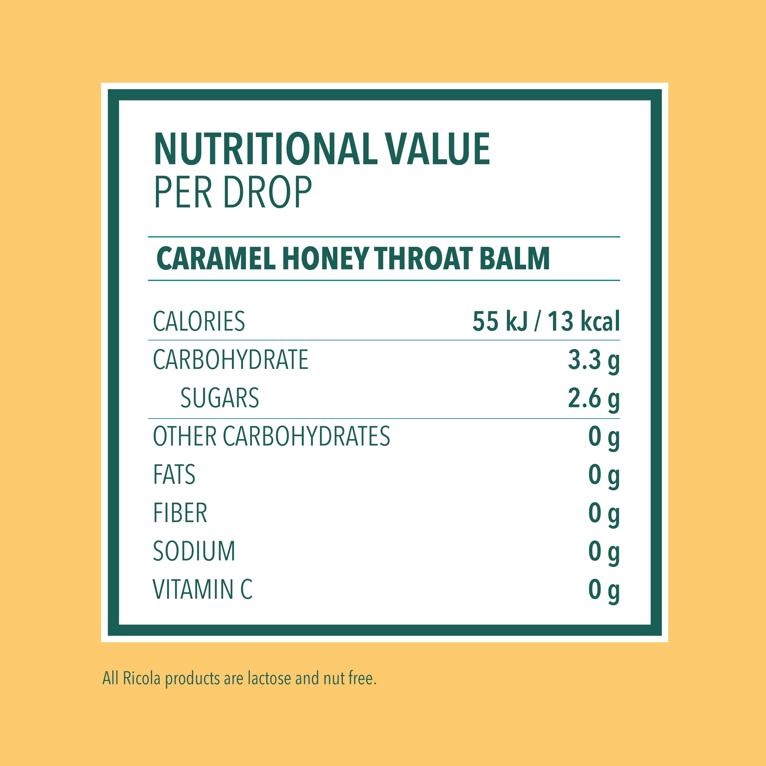 Ricola Throat Balm 34ct