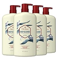 Men's Body Wash Deep Cleanse with Deep Sea Minerals, 30 oz (Pack of 4)