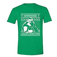 Men's Harambe Loved Christmas Ugly Christmas Crewneck Short Sleeve T-Shirt