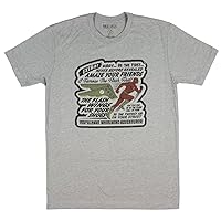 DC Comics T Shirt The Flash Wings for Shoes Men's Tee TV Series Justice League
