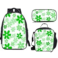 Teens Backpack Set 3 Piece Boys School Bags,Lunch Bags,Pencil Box 3 in 1