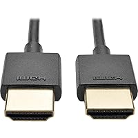Tripp Lite Slim High-Speed HDMI Cable with Ethernet and Digital Video with Audio, UHD 4K x 2K (M/M), 6 ft. (P569-006-SLIM)