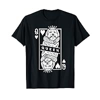 Coton de Tulear Queen Of Hearts Funny Dog Lover Pop Art T-Shirt