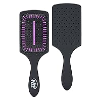 Wet Brush Refresh and Extend Paddle Detangler Hair Brush, Black - Detangling Brush with Charcoal Infused Ultra-Soft IntelliFlex Bristles For All Hair Types - Removes Dirt, Excess Oils & Impurities