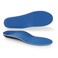 Insoles,Neutral Arch Support,Plantar Fasciitis Pain Relief,Rigid Shell,Maximum Cushioning,Men's 12-13 SkyBlue
