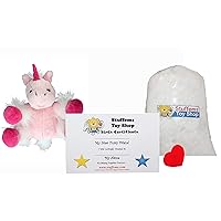 Make Your Own Stuffed Animal Mini 8 Inch Very Soft Pink Unicorn Kit - No Sewing Required!