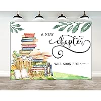 7×5ft A New Chapter Will Soon Begin Backdrop The Beginning of a New Chapter Banner Farewell Party Decorations Moving Away Job Change House Warming Decorations