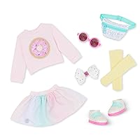 Glitter Girls – Outfit for 14-inch Dolls – Colorful Doll Clothes & Sunglasses – Pink Sweater, Skirt, Fanny Pack & More – Toys for Kids 3 Years+ – Sweet Sprinkles