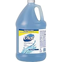Dial Complete Spring Water Antibacterial Liquid Hand Soap, 1 Gallon Refill Bottle (Pack of 4)