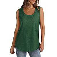 HTHLVMD Womens Tank Tops Summer Fashion Button Down Shirts v Neck Boho Sleeveless Tops Basic Loose Fit Casual Blouse 2024