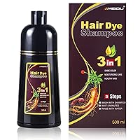 MEIDU Chestnut Brown Hair Dye Shampoo Hair Color Shampoo for Women & Men Hair Dye Shampoo 3 in 1- Herbal Ingredients Color Shampoo in Minutes 500ML