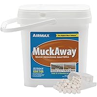 MuckAway, Natural Pond Muck Remover, Cleans & Clears Away Muck & Sludge, Easy to Use Bacteria & Enzyme Tablets, Safe for The Environment, Treats 1,500 Sq Ft, 6 Month Supply, 16 Scoops, 8 lbs