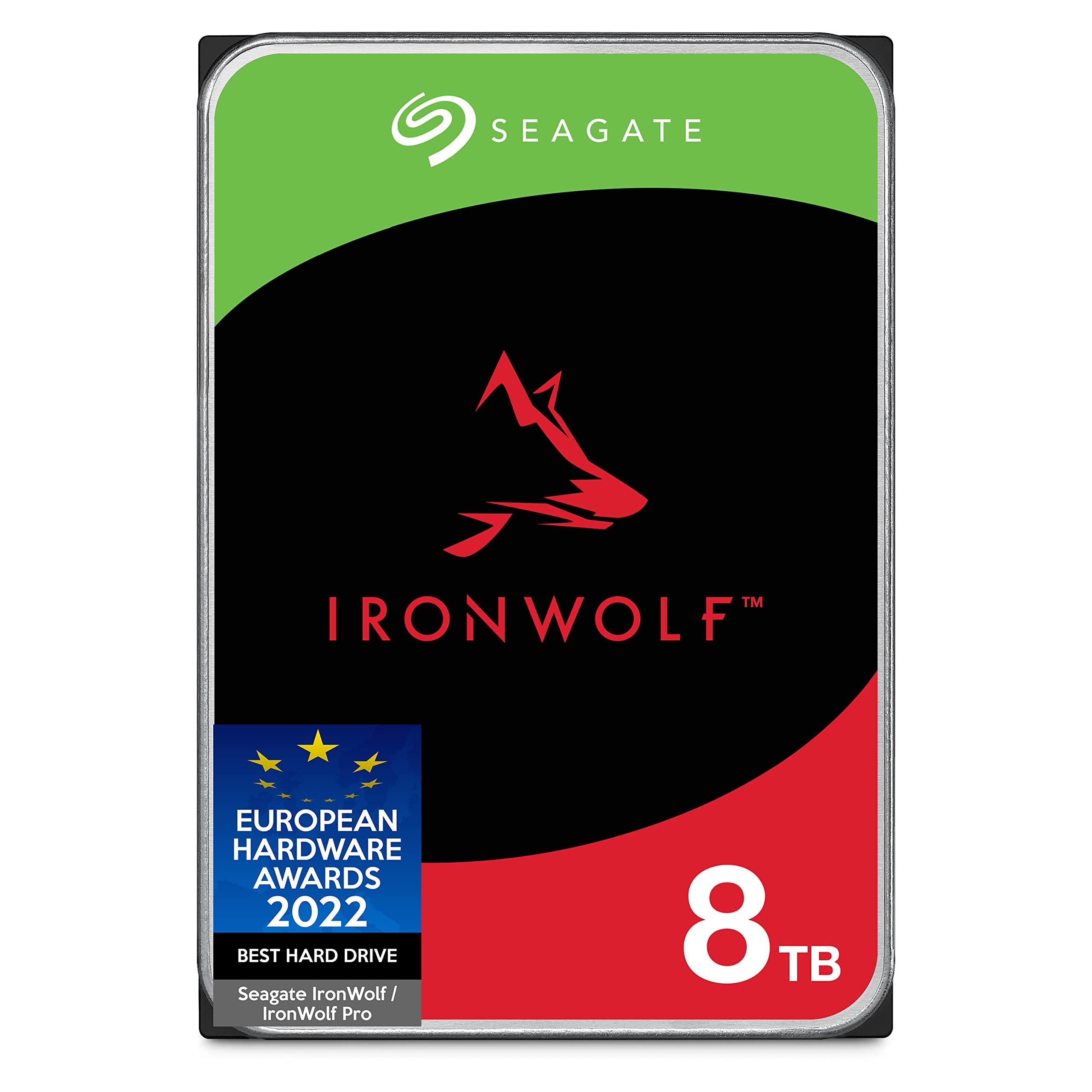 Seagate IronWolf 8TB NAS Internal Hard Drive HDD – 3.5 Inch SATA 6Gb/s 7200 RPM 256MB Cache for RAID Network Attached Storage – Frustration Free Packaging (ST8000VNZ04/N004)
