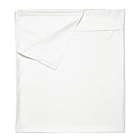 California Design Den Twin Size Flat Sheet, Soft 400 Thread Count 100% Cotton Sheet, Sateen, Cooling & Breathable Bed Sheets, Ivory Top Sheet, Twin Sheets, Single Twin Flat Sheet Only (Ivory)