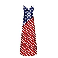 Women's Beach Print Round Neck Ombre Tie Dye Color Block Swing Casual Summer Short Sleeve Long Floor Maxi Flowy Red