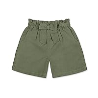 Hope & Henry Girls' Pull-On Cinched Waist Short