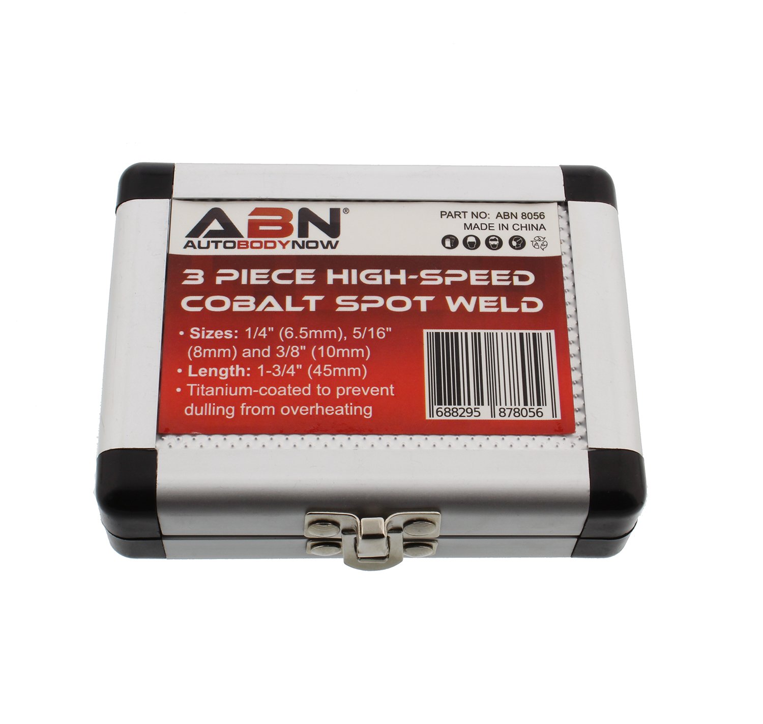 ABN Spot Weld Cutter Drill Bit 3-Piece Set – High-Speed Steel HSS Cobalt Titanium Coated Welding Remover Bits Tool Kit
