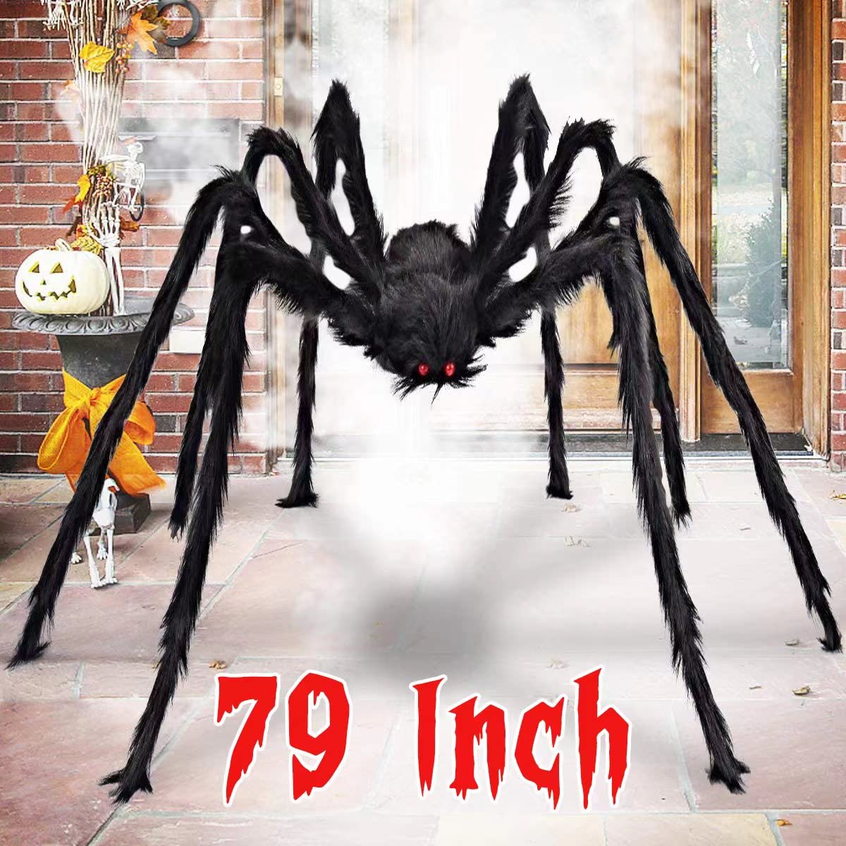 Mua Aiduy 79 Inch Outdoor Halloween Decorations Scary Giant Spider ...