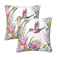 Garden with Birds and Flowers Print Country Style Exquisite Couch Pillow Covers Decor Throw Pillow Covers Couch Sofa