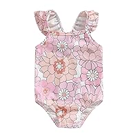 MERSARIPHY Infant Baby Girl One-Piece Swimsuit Ruffle Swimwear Bikini Girls Bathing Suit