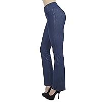 Shaping Pull On Butt Lift Push Up Yoga Pants Stretch Indigo Denim Skinny Jeans