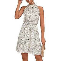 Summer Mini Dresses for Women 2024, Women's Casual Trendy Sexy Floral, S XL