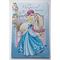 Disney princess Cinderella have a magical birthday card