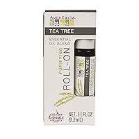 Aura Cacia Roll-On Essential Oil Blend, Tea Tree, 0.31 Ounce Jar