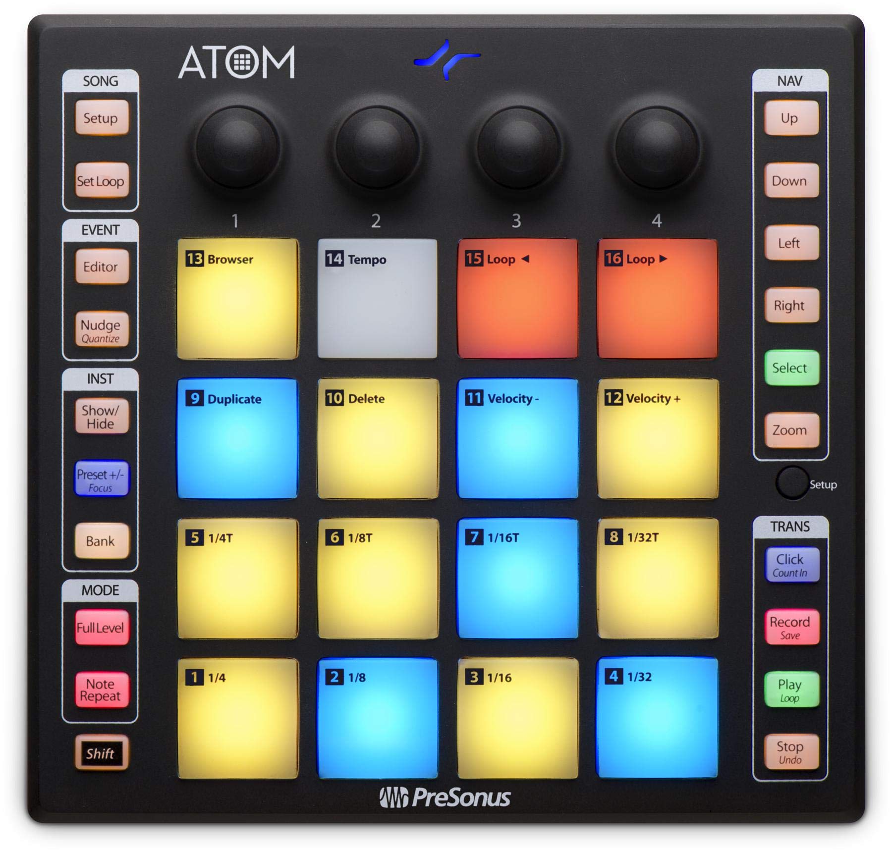 Mua PreSonus ATOM Production & Performance Midi Pad Controller with Studio  One Artist and Ableton Live Lite Recording Software trên Amazon Mỹ chính  hãng 2023 | Fado