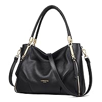 Women's Genuine Leather Tote Handbag, Top-handle Purse and Handbags for Women Satchel Large Shoulder Bag