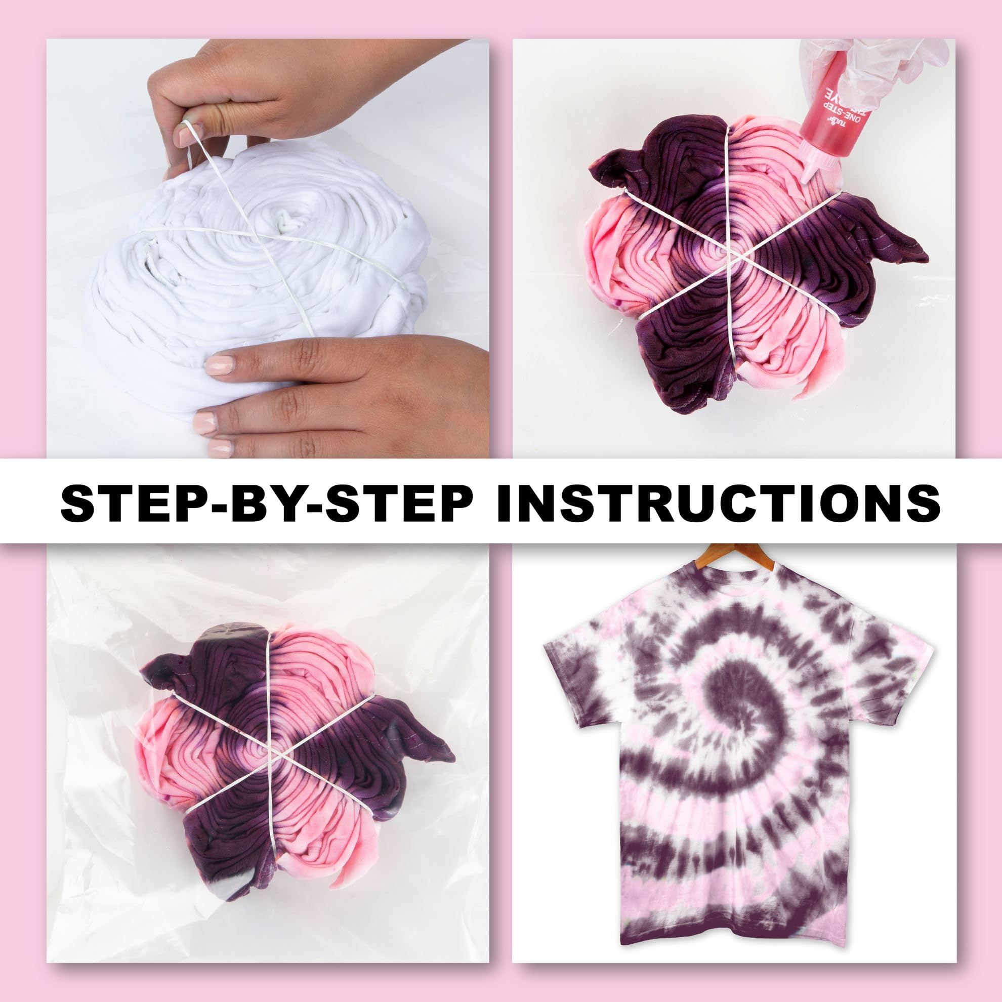 Tulip One-Step Tie-Dye 3-Color Kit Cherry Blossom